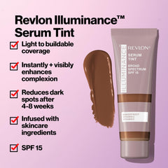 Revlon Illuminance Serum shade 301 Cool Beige swatch for even-toned skin
