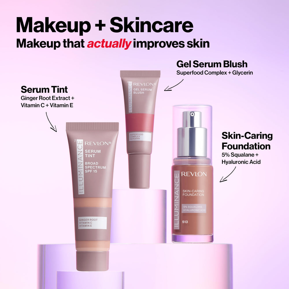 Revlon Illuminance Serum with hyaluronic acid hydrates skin all day