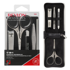 Revlon Men's Series grooming kit travel case open for on-the-go organization.
