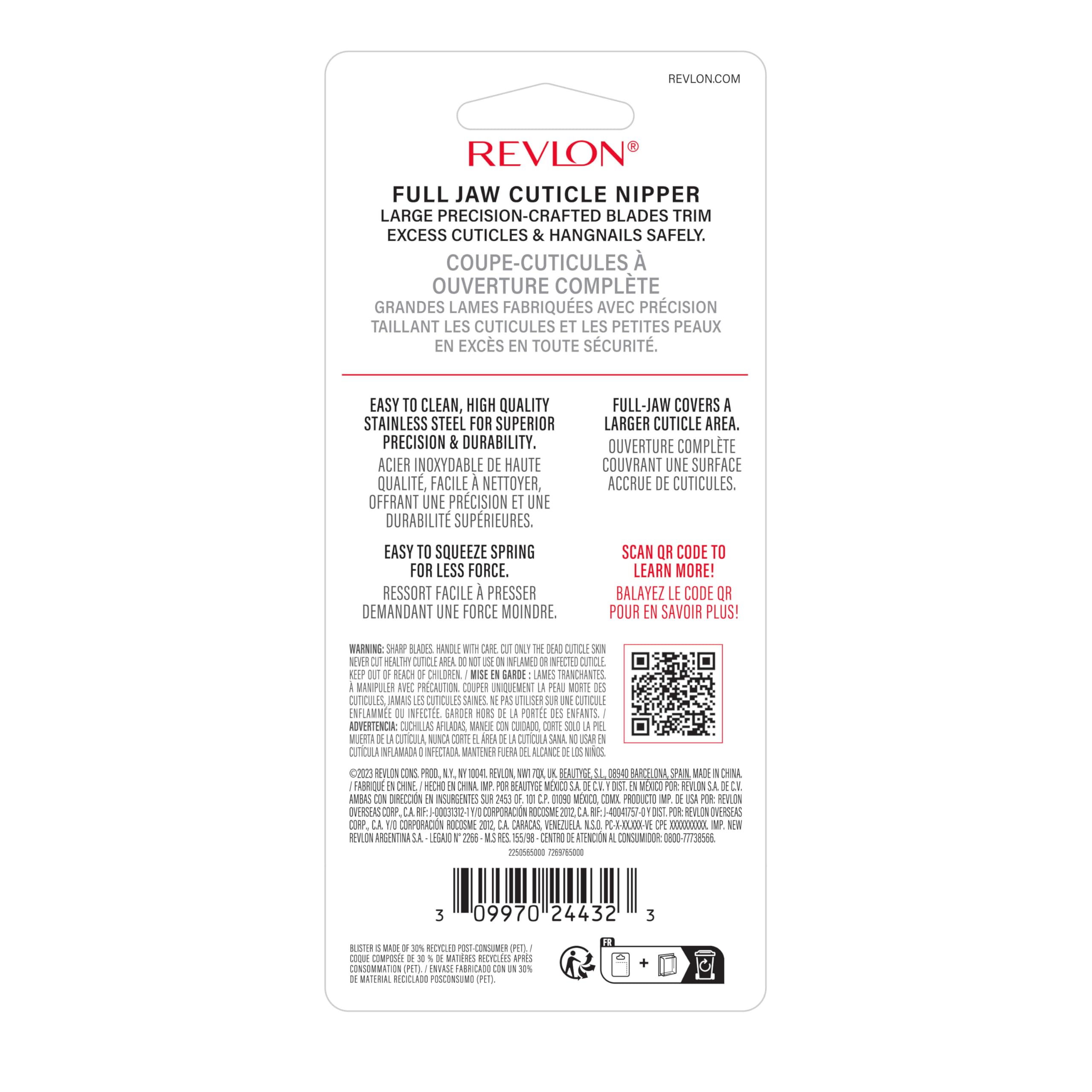 Revlon Nail care tool daily-use practicality with reliable steel construction