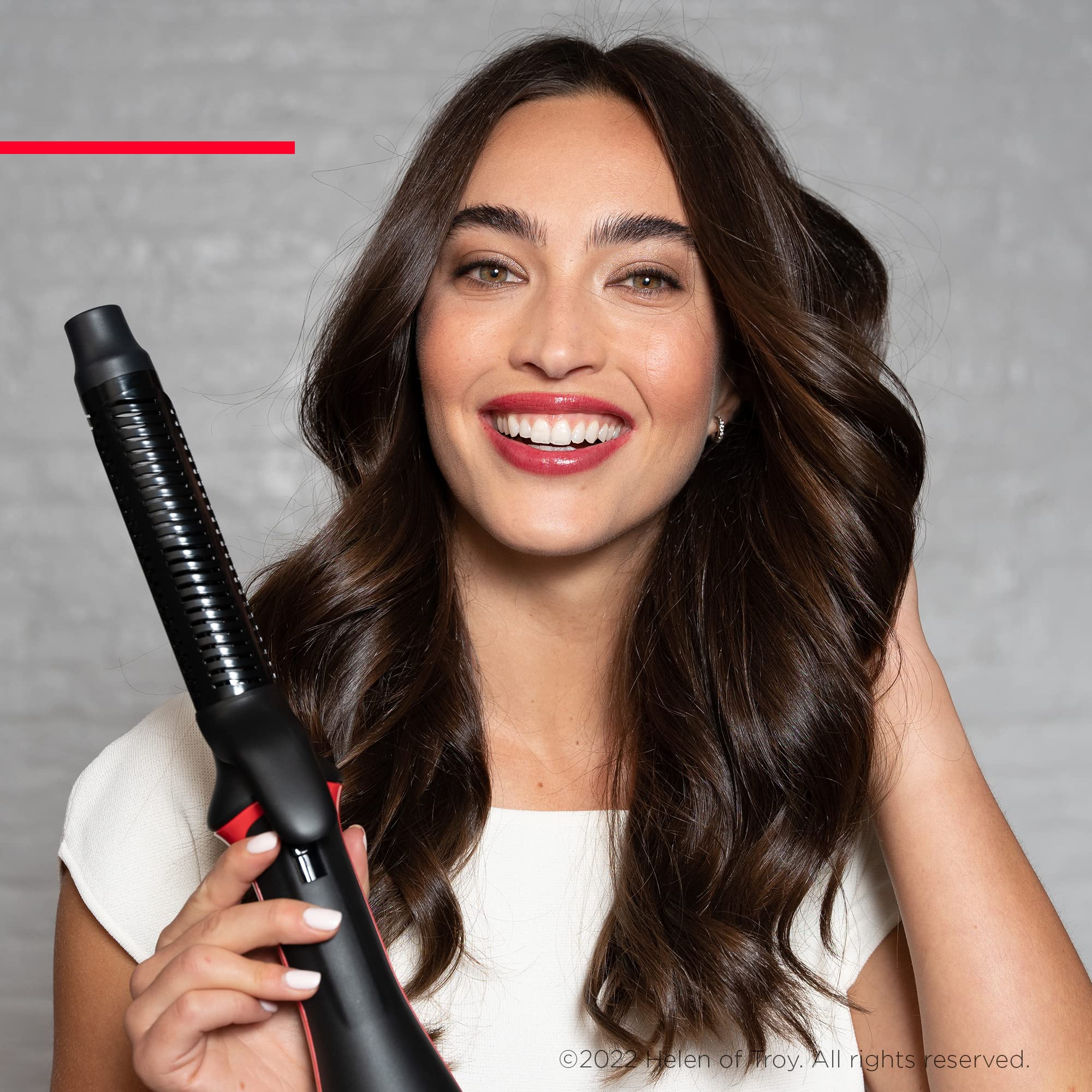 REVLON One-Step Blowout Styler cool-tip handle for comfortable grip during use.