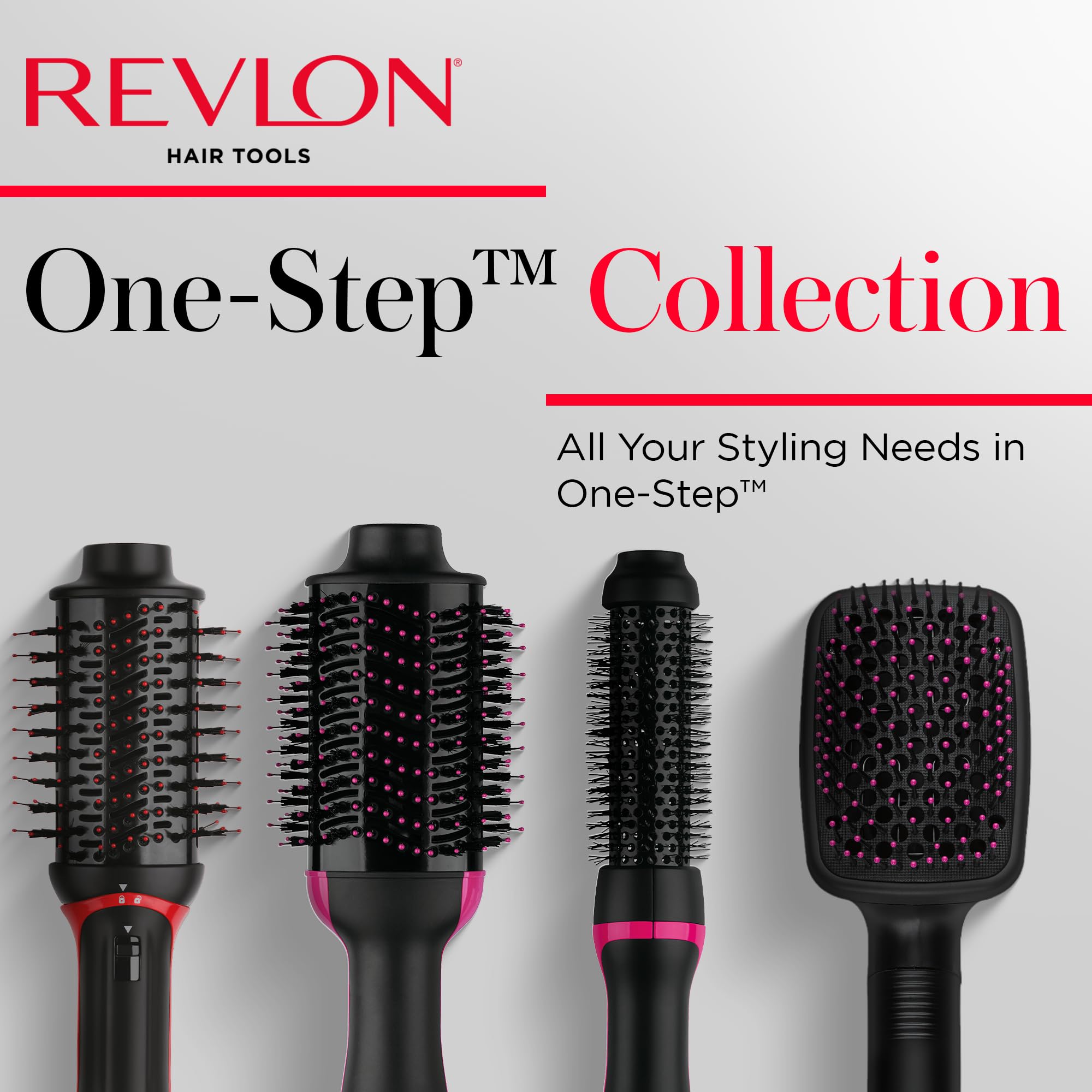 REVLON One-Step black-design styling tool for everyday use