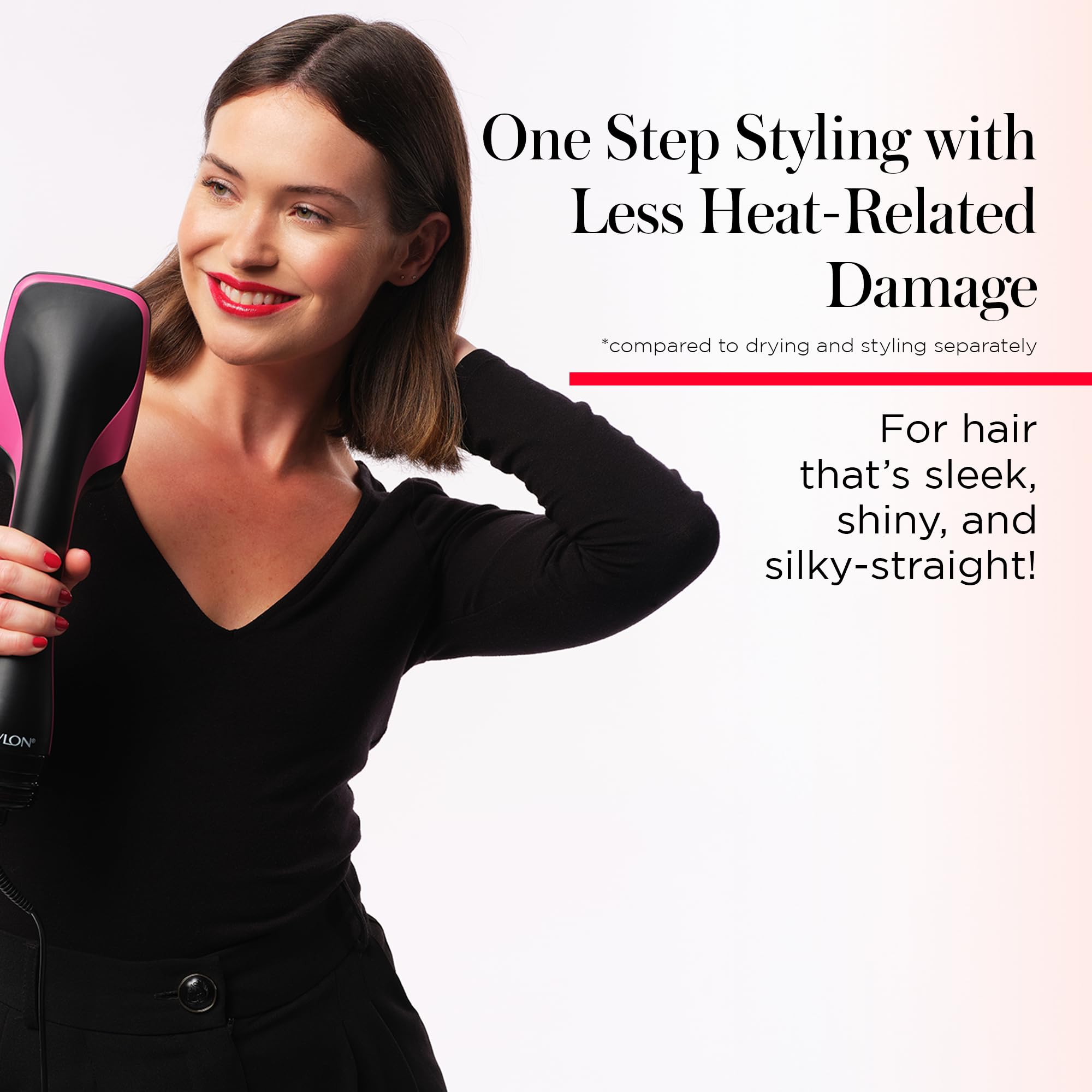REVLON One-Step large-paddle design speeds up drying