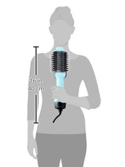 REVLON One-Step Mint bristles detail shows smoothing action and controlled styling.