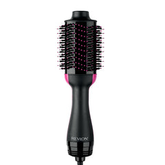 REVLON One-Step Volumizer front view showing sleek black design and quick styling