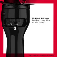 Revlon Perfect Heat auto shut-off indicator light adds safety and peace of mind.