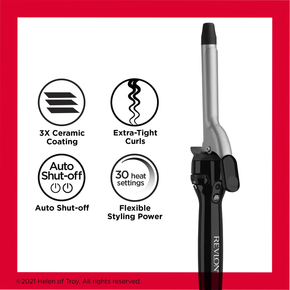 Revlon Perfect Heat dual voltage label signals travel-ready styling anywhere.