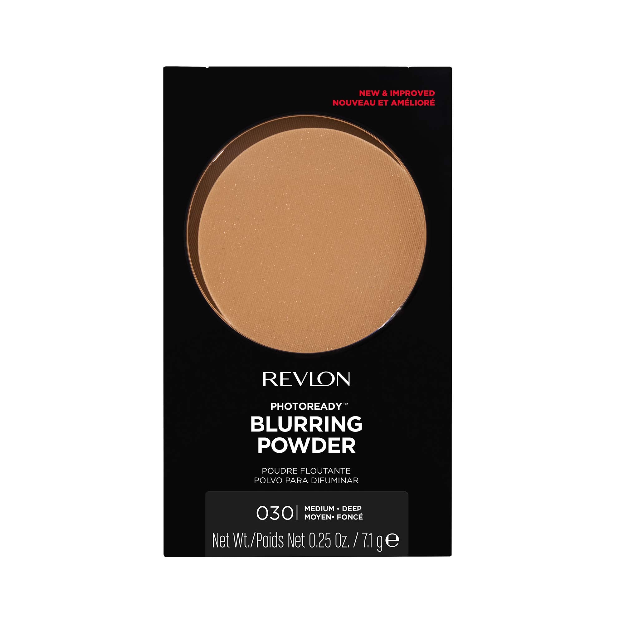 Revlon PhotoReady Blurring Powder compact shows pore-minimizing shine-free finish.