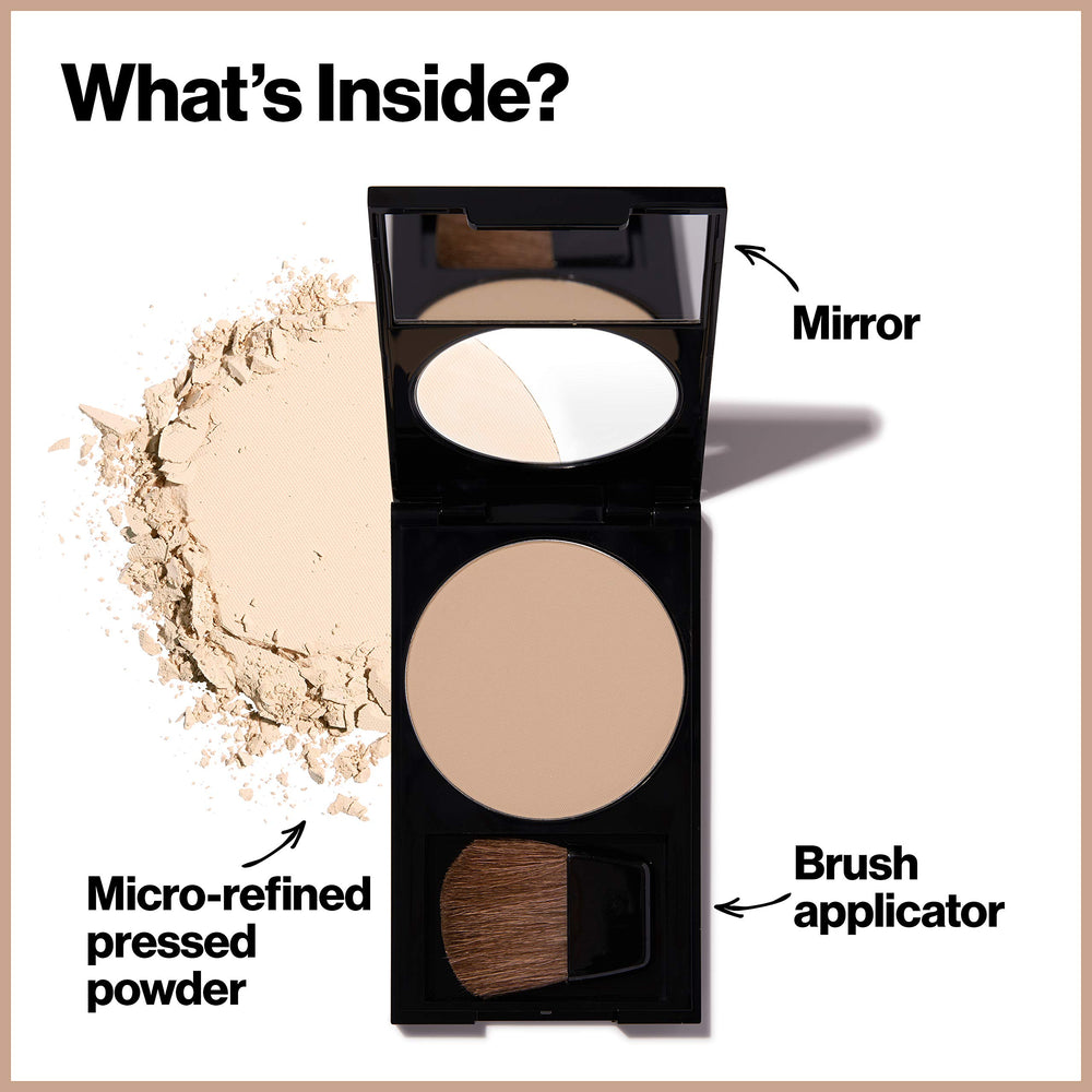 Revlon PhotoReady Blurring Powder translucent 001 demonstrates light diffusion for even tone