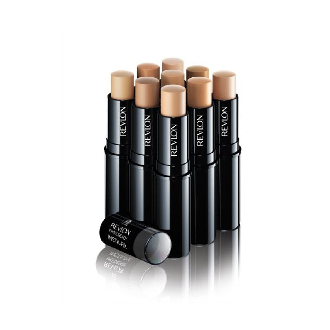Revlon PhotoReady Insta-Fix Ivory compact open to reveal convenient concealer stick