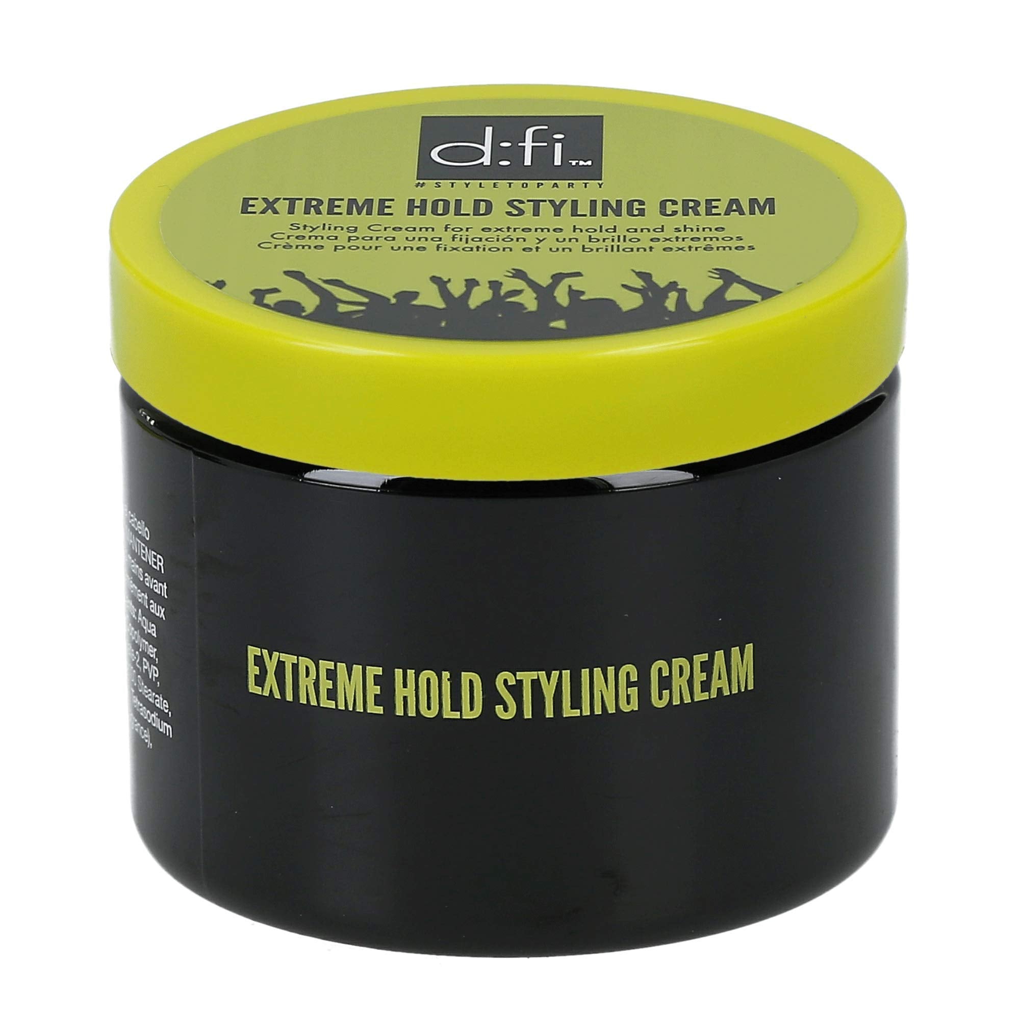 REVLON PROFESSIONAL D:FI Hair Extreme Hold Styling Cream texture close-up demonstrates smooth, controllable finish