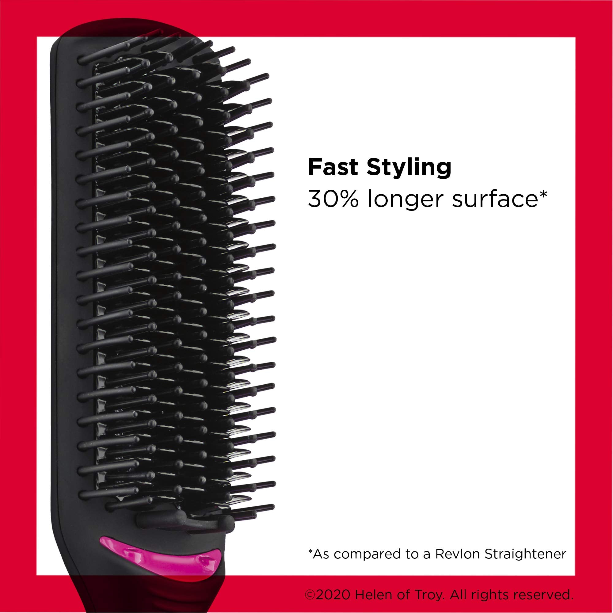 Revlon brush with ionic generator highlights frizz reduction for smoother second-day hair
