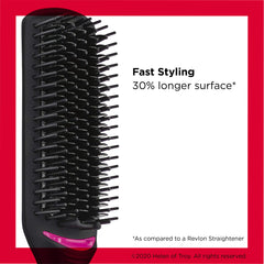 Revlon brush with ionic generator highlights frizz reduction for smoother second-day hair