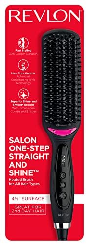 Revlon brush yields shiny, smooth hair with one-pass styling