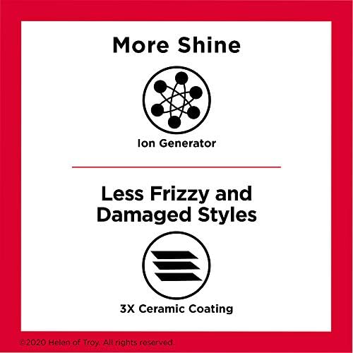 Revlon brush temperature settings image shows heat up to 430°F