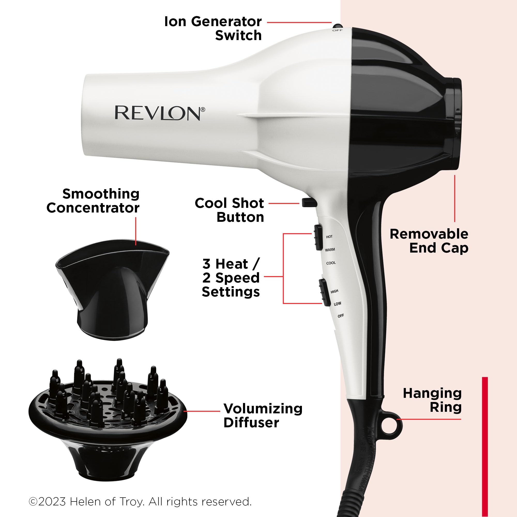Revlon Shine Booster Hair Dryer volumizing diffuser helps lift and add body.