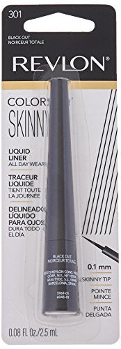 Revlon Skinny Liquid Eyeliner 0.1mm tip close-up for precise cat-eye creation