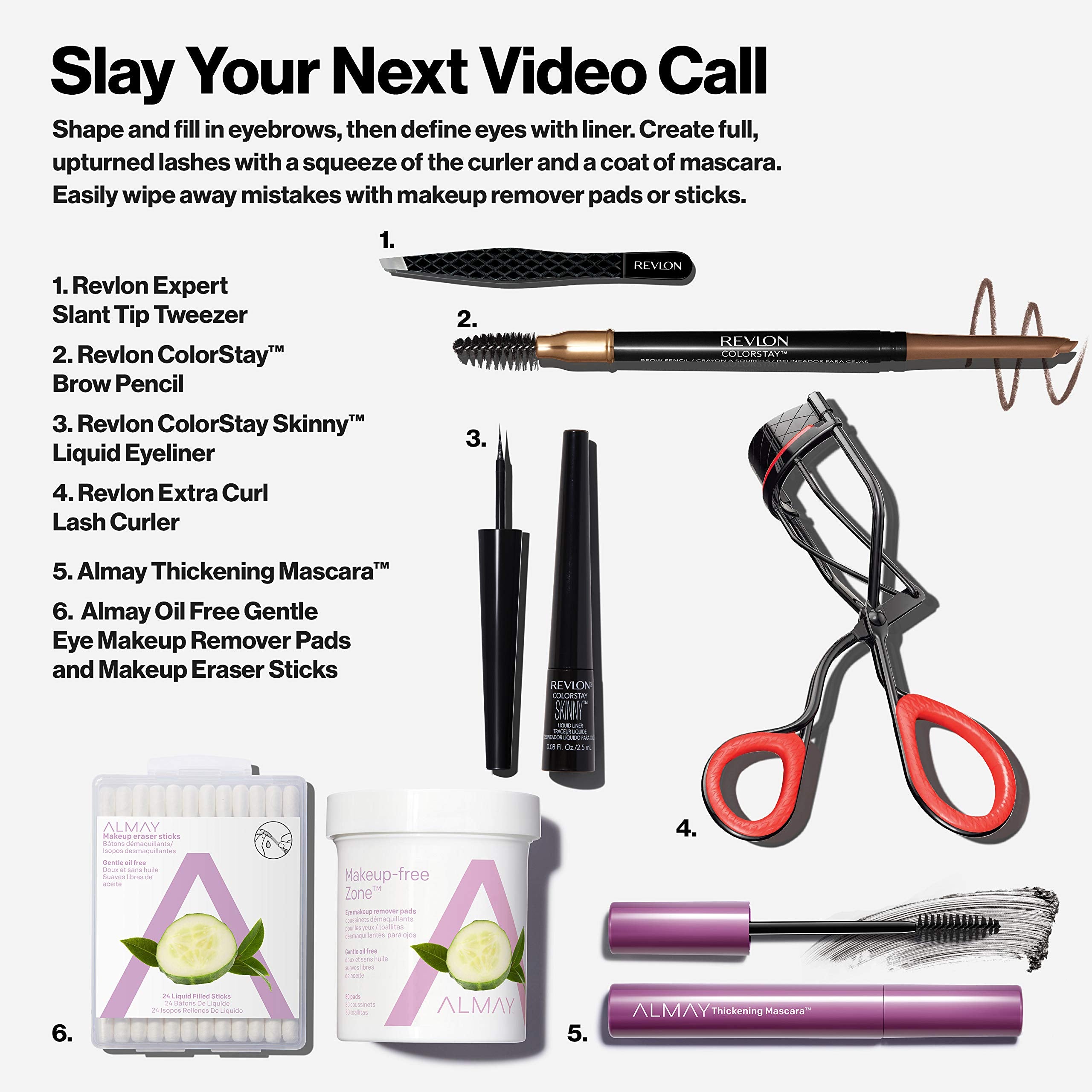 Revlon Skinny Liquid Eyeliner closeup along lash line for defined lashes