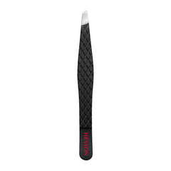 Revlon slant tweezer close-up of tip showing precise alignment and grip