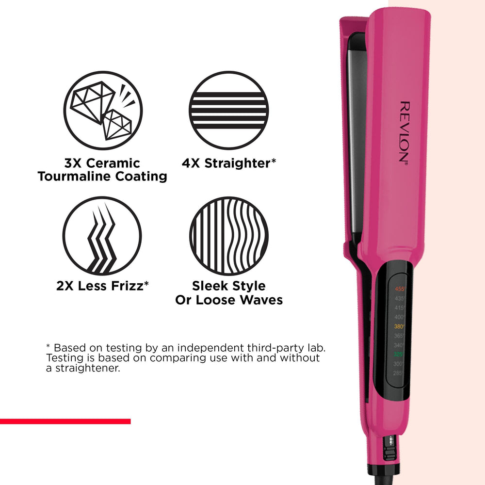 Revlon Smooth Brilliance auto shut-off enhances safety during styling sessions.