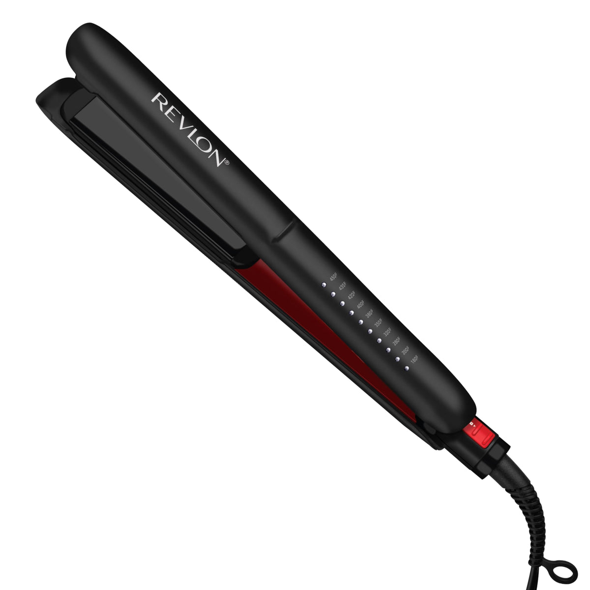 REVLON SmoothStay 1-inch plates deliver precise straightening and a smooth glide.