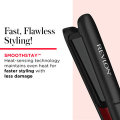 REVLON SmoothStay heat-sensing tech maintains even temperature during styling.