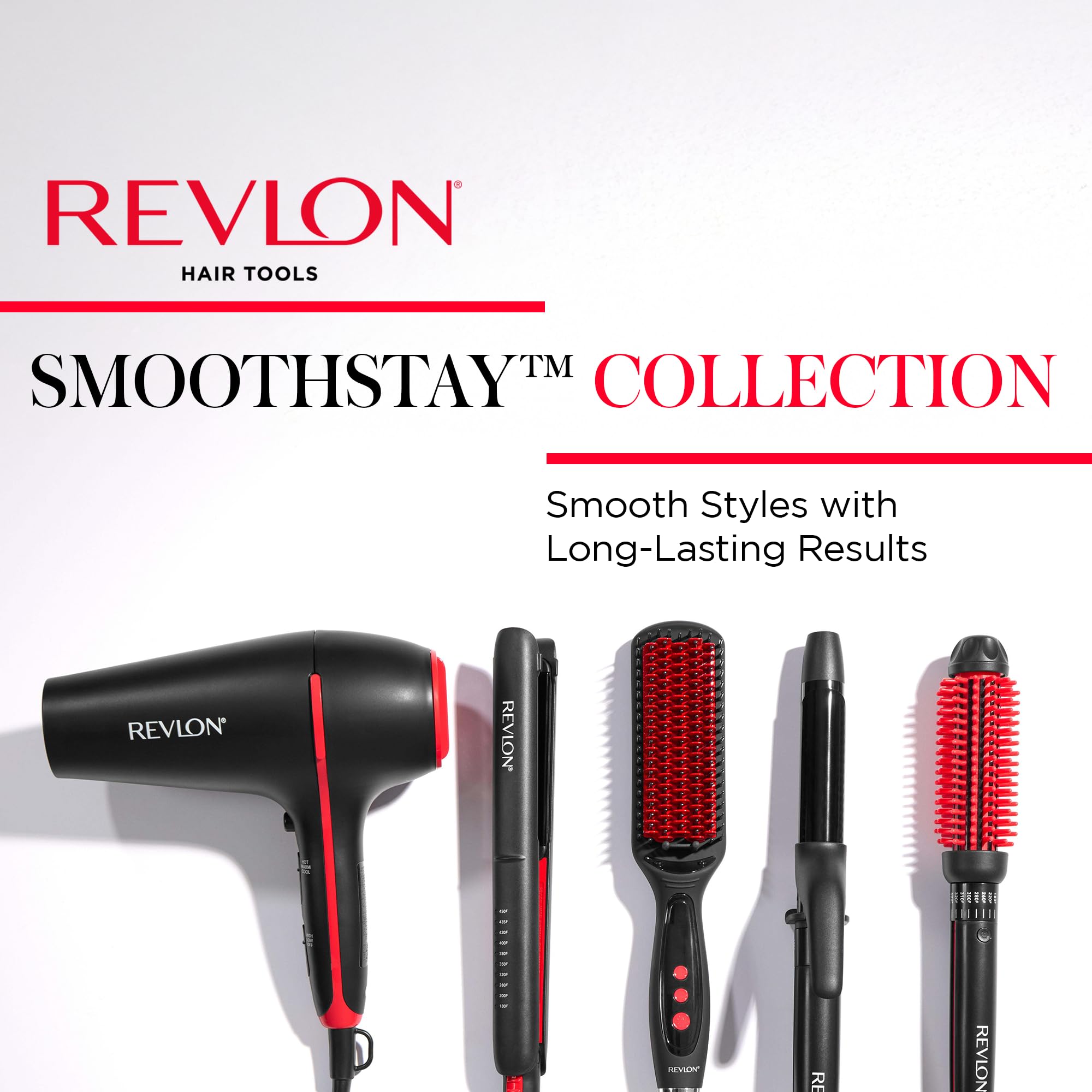 REVLON SmoothStay creates sleek straight looks with long-lasting hold.
