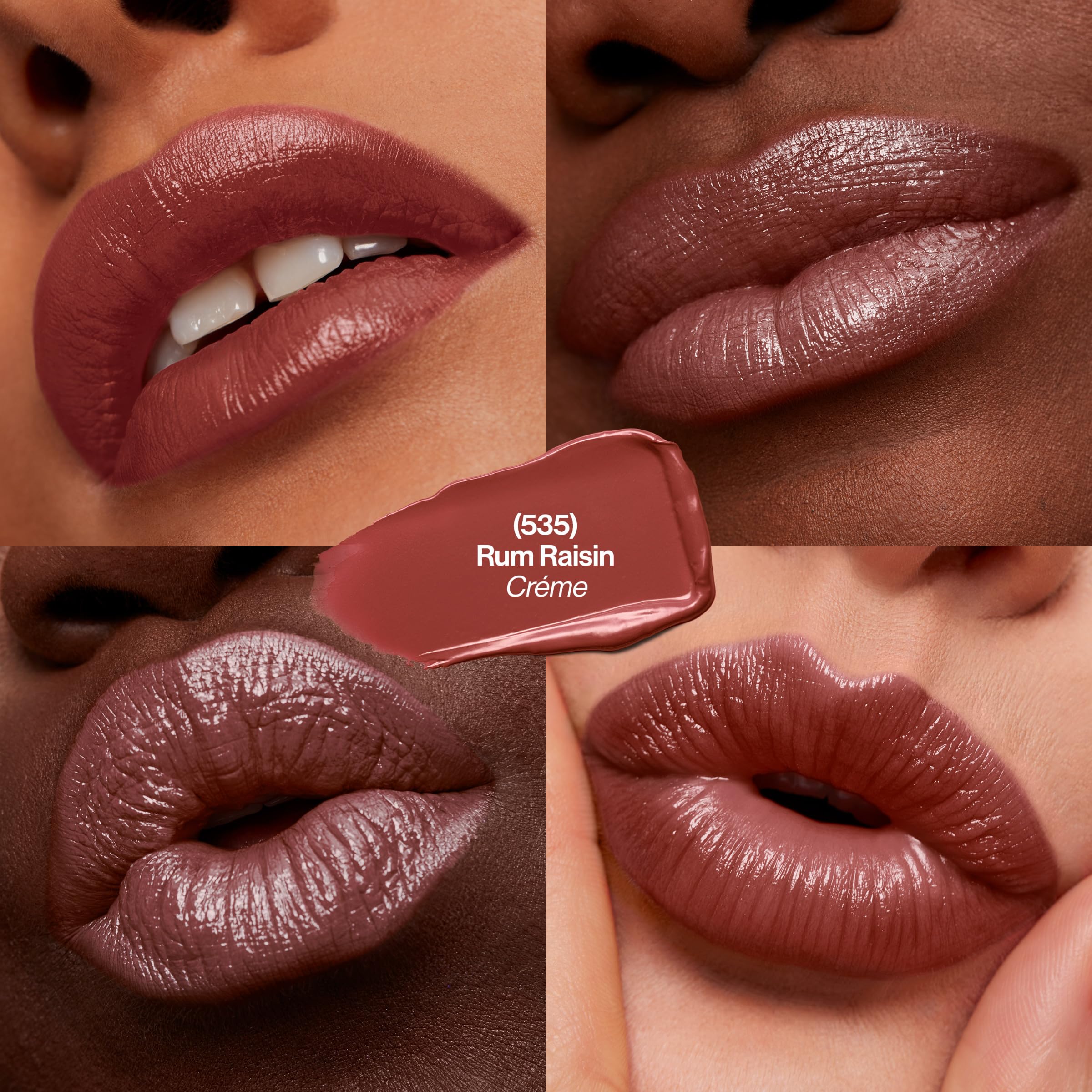 REVLON lip application closeup illustrating even coverage