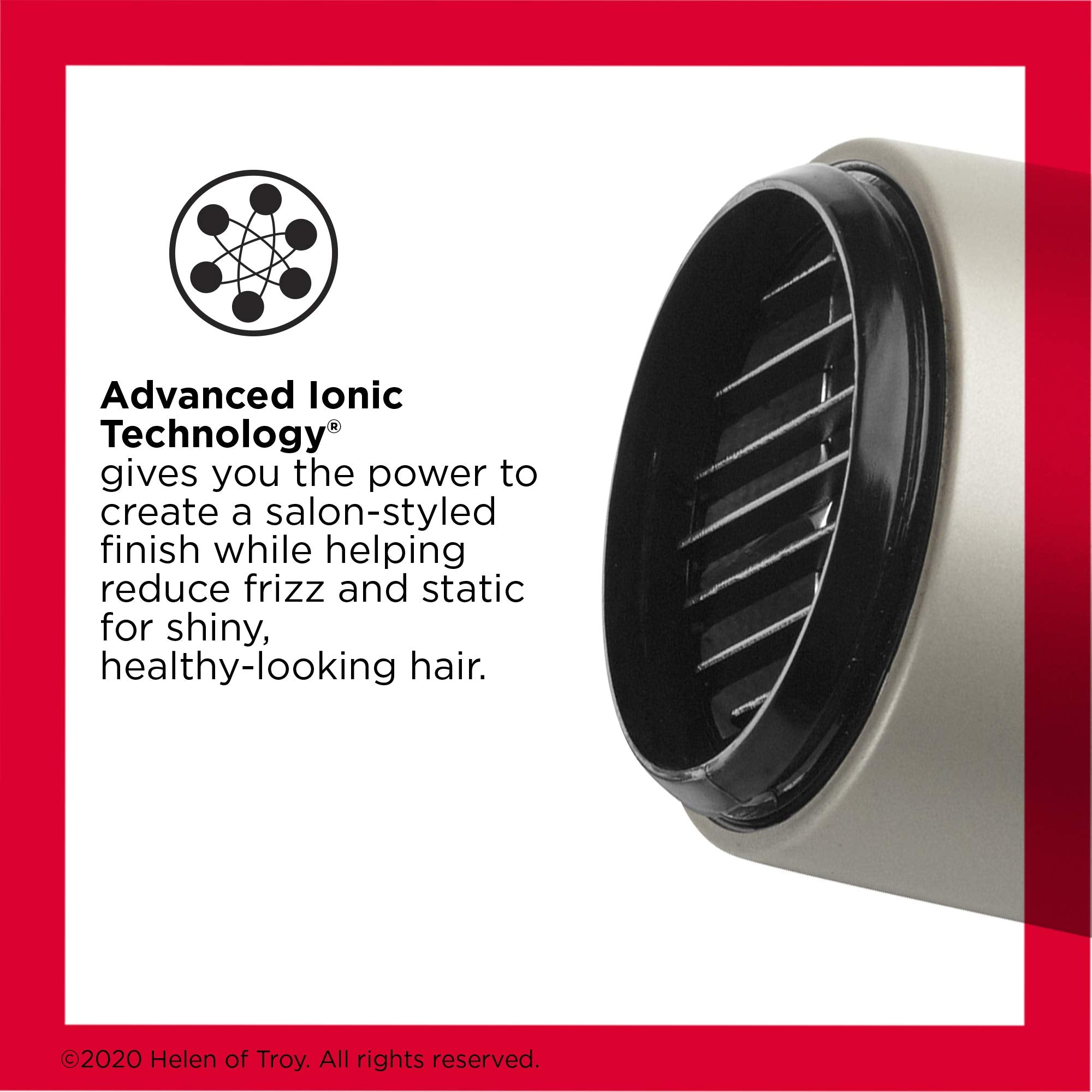 REVLON Turbo Hair Dryer showing Ceramic Coating for even heat distribution.
