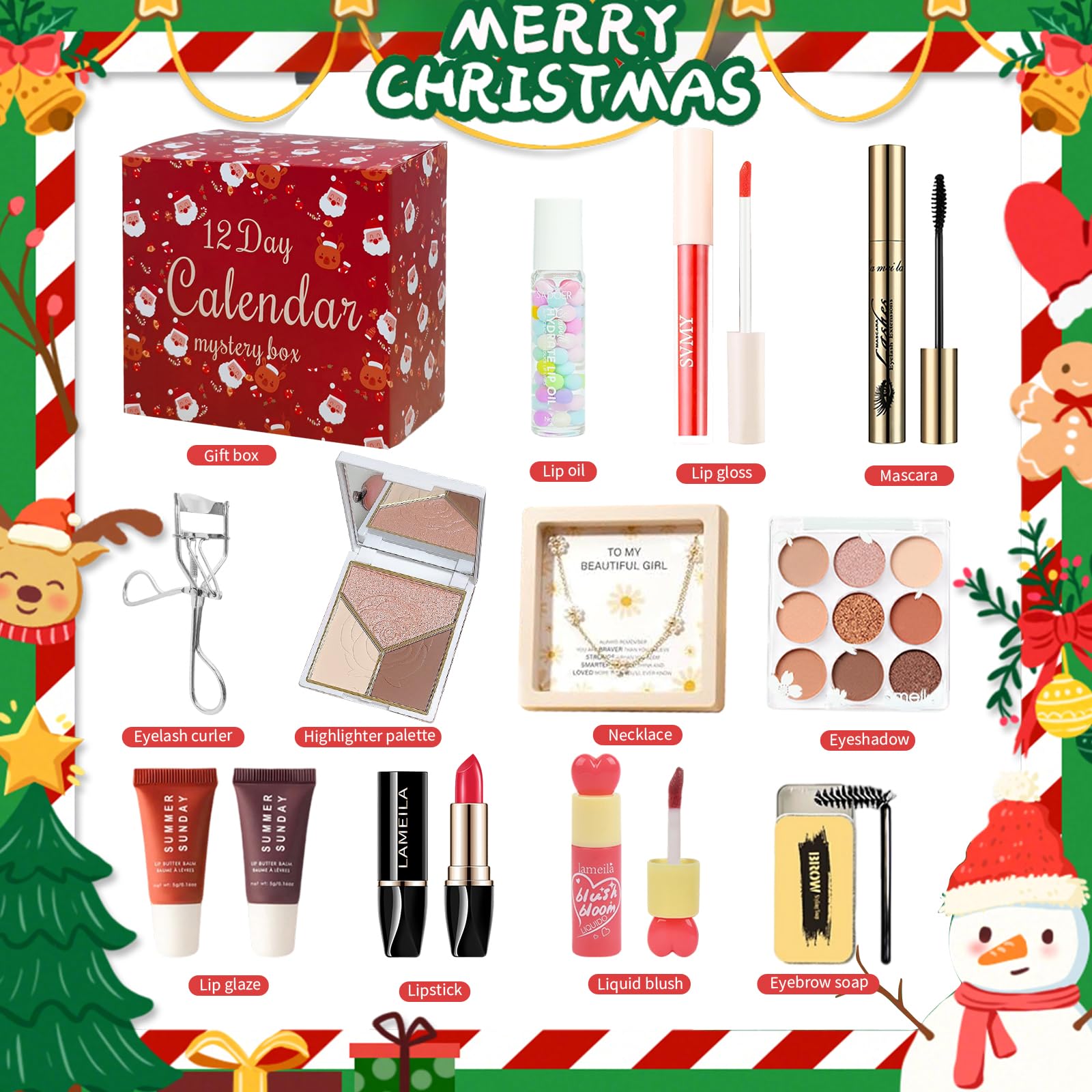 RevoNext 12 days makeup surprises box opening promotes daily countdown excitement