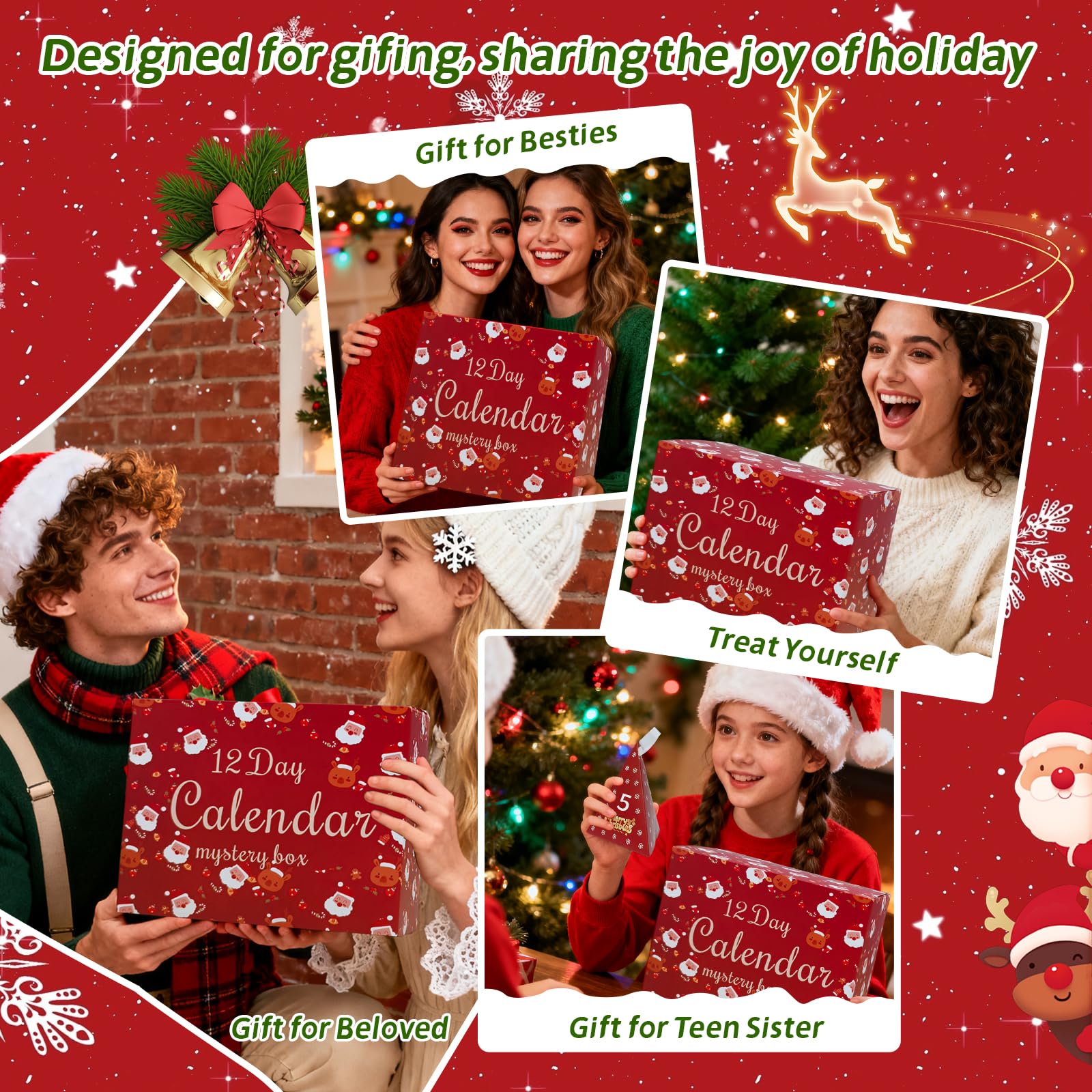 RevoNext festive makeup set displayed on a holiday backdrop inspires creativity