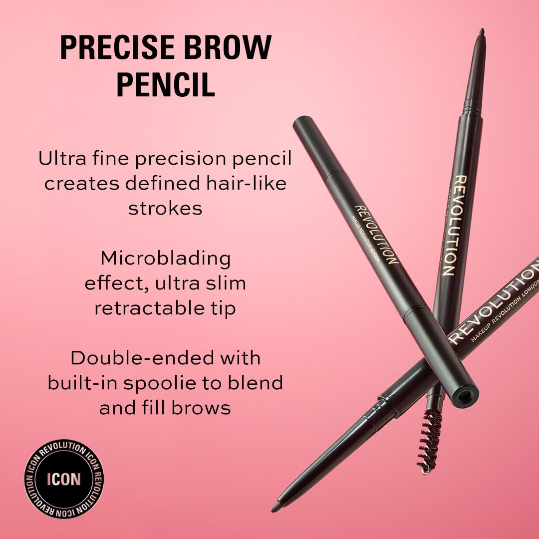 Revolution Beauty London ultra-fine tip close-up for precise hair-like strokes benefit