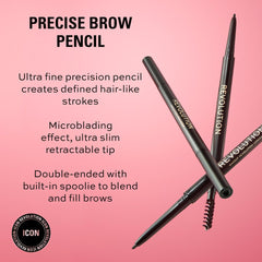 Revolution Beauty London ultra-fine tip close-up for precise hair-like strokes benefit