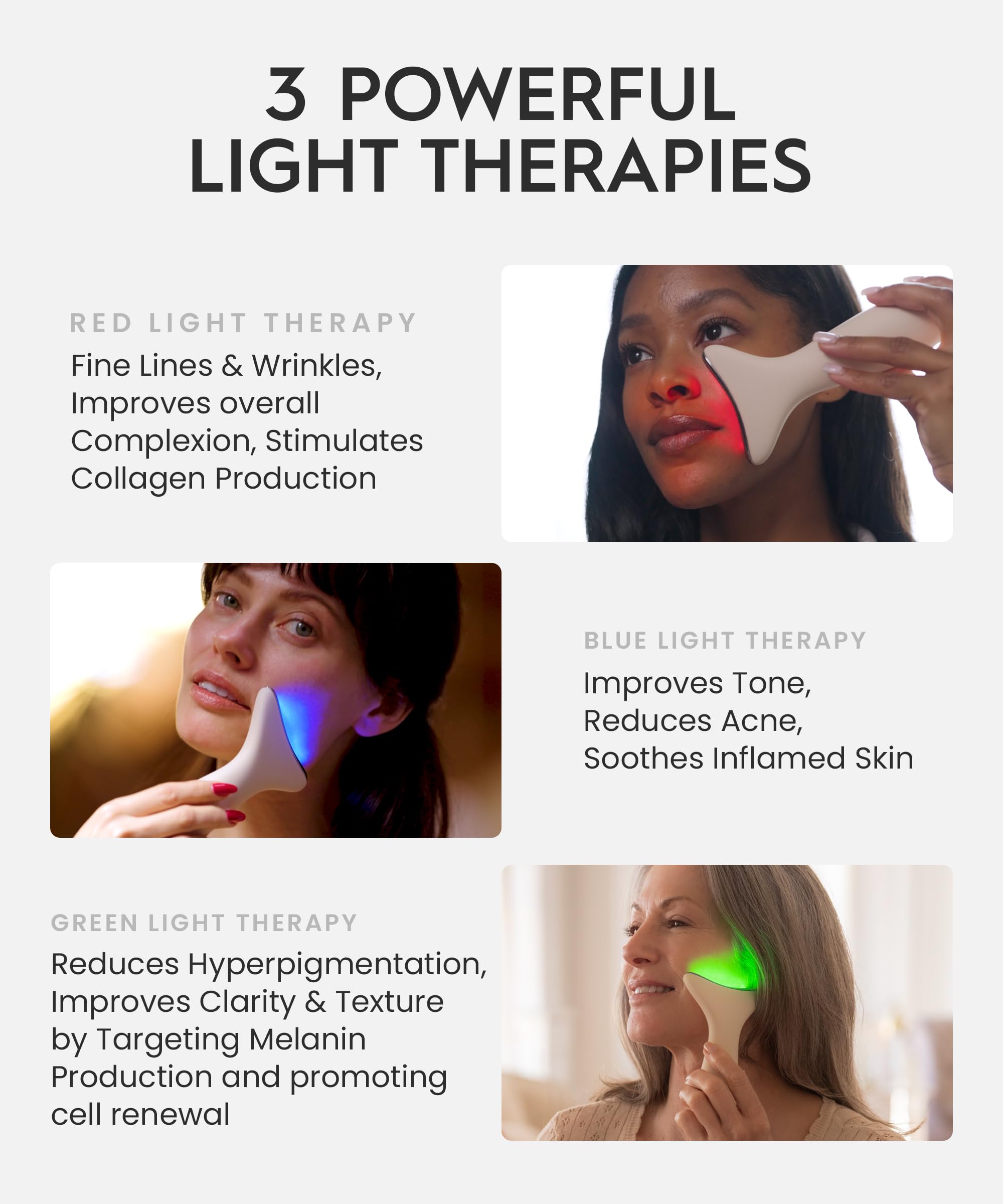 REVOMADIC REVO Genie heat-vibration activation closeup during skincare session.