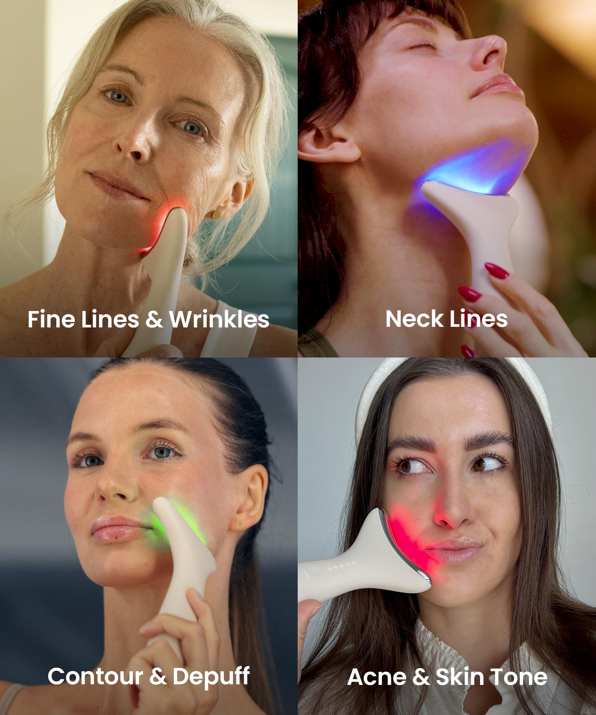 REVOMADIC REVO Genie red light therapy panel in-use closeup for rejuvenation.
