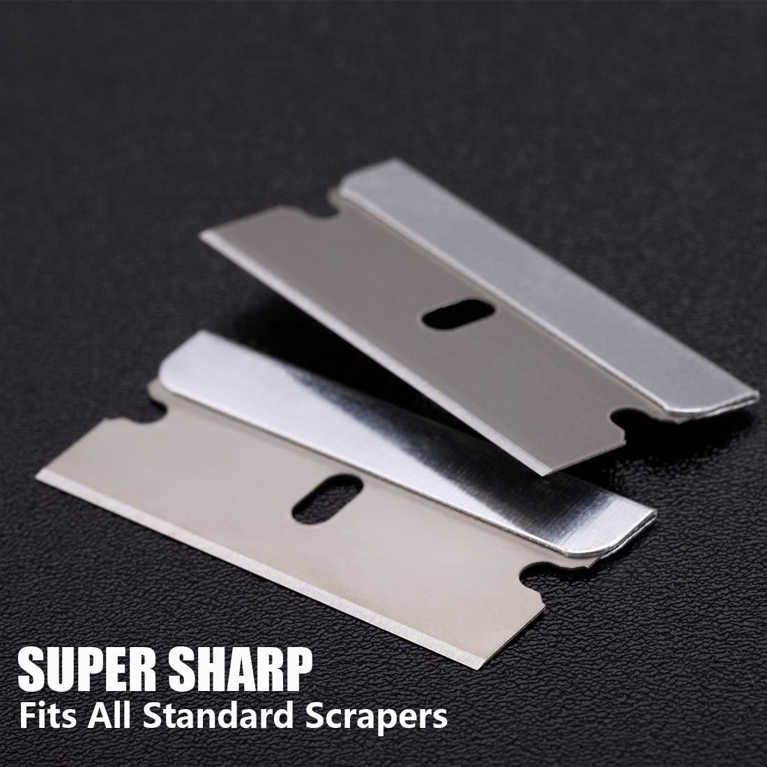REXBETI single-edge blades shown compatible with safety scrapers.