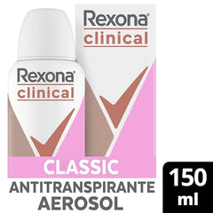 Rexona Clinical aerosol classic mist spray captures a light fast drying protection
