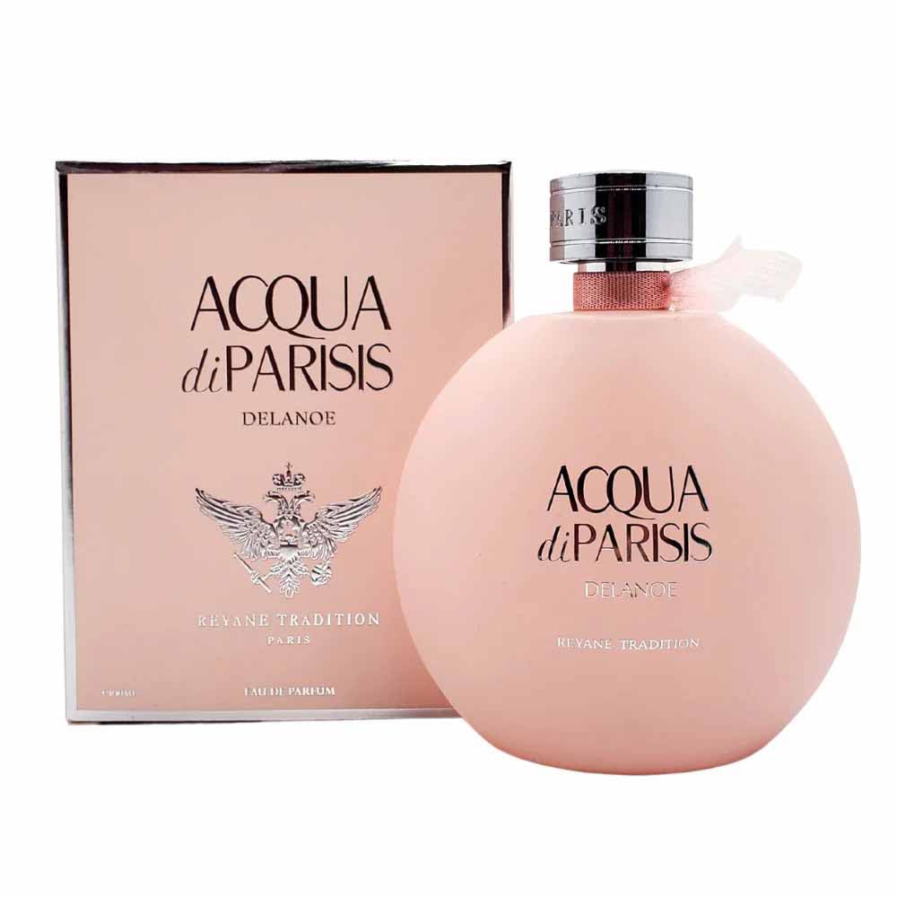 Reyane Tradition Acqua Di Parisis Delanoe bottle pour for a refined daily fragrance experience.
