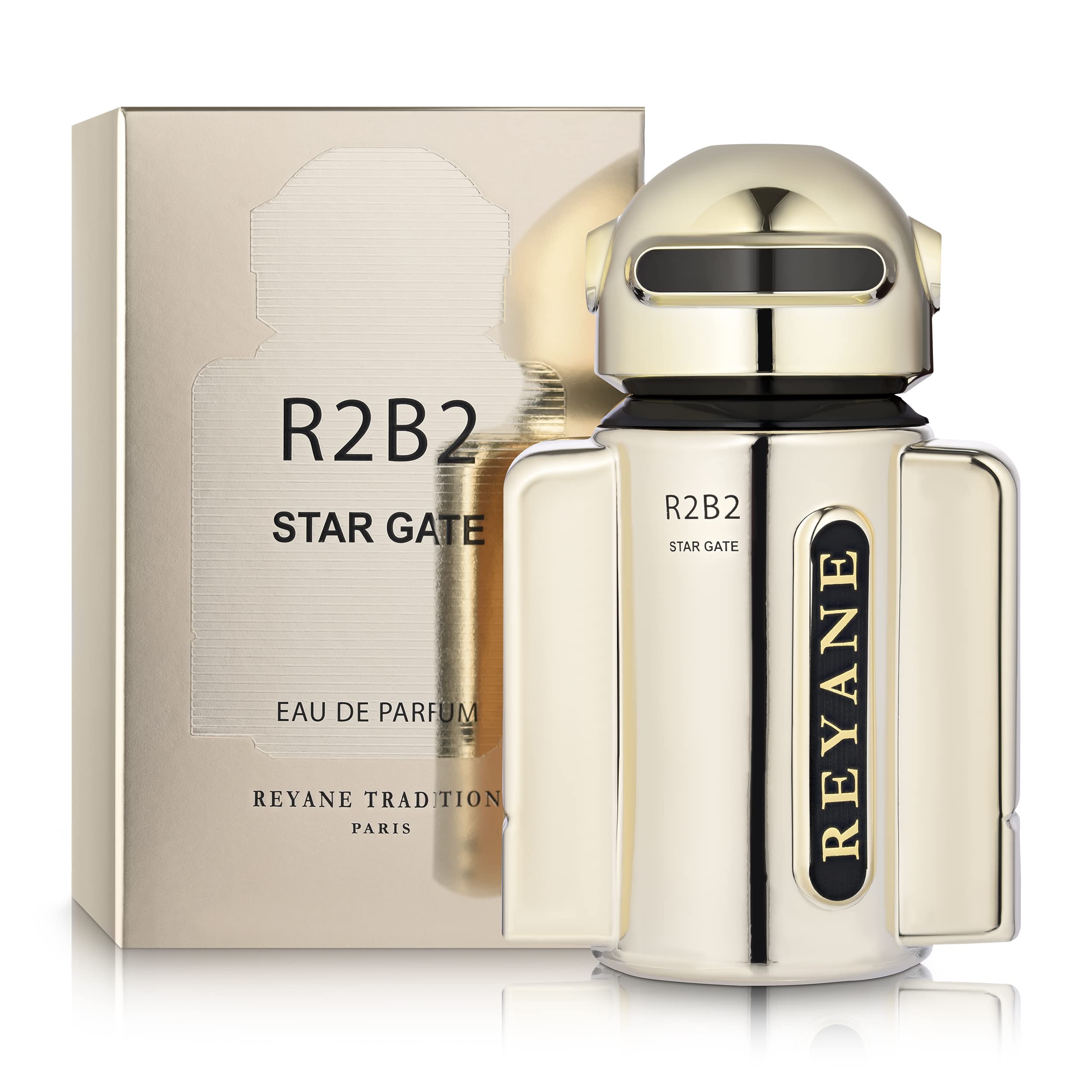 Reyane Tradition R2B2 Stargate laser spray technology demonstrates even perfume dispersion
