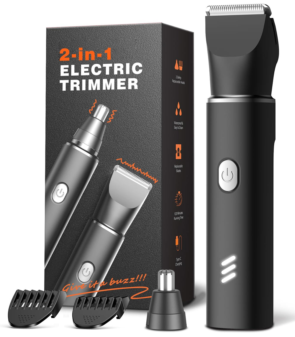 REYOLL body hair trimmer front view for precise grooming and comfort.