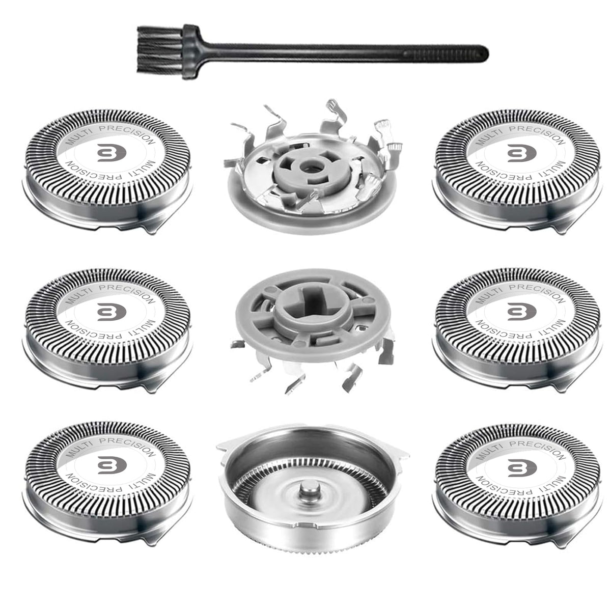 RF RollingFit SH30 head close-up shows durable blades for a smoother shave.