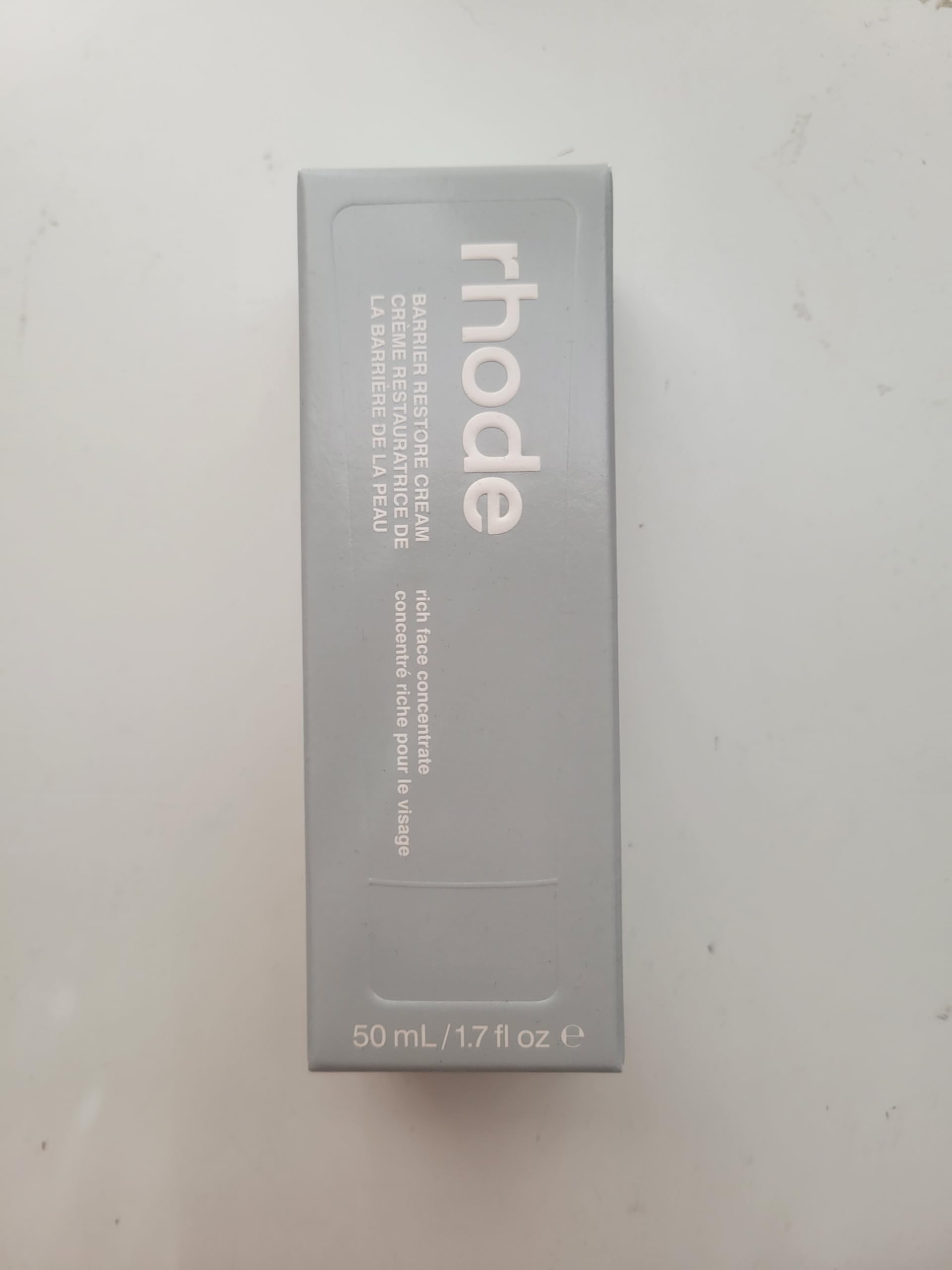 Rhode Barrier Restore Cream highlights shea butter for deep moisturization and balance.