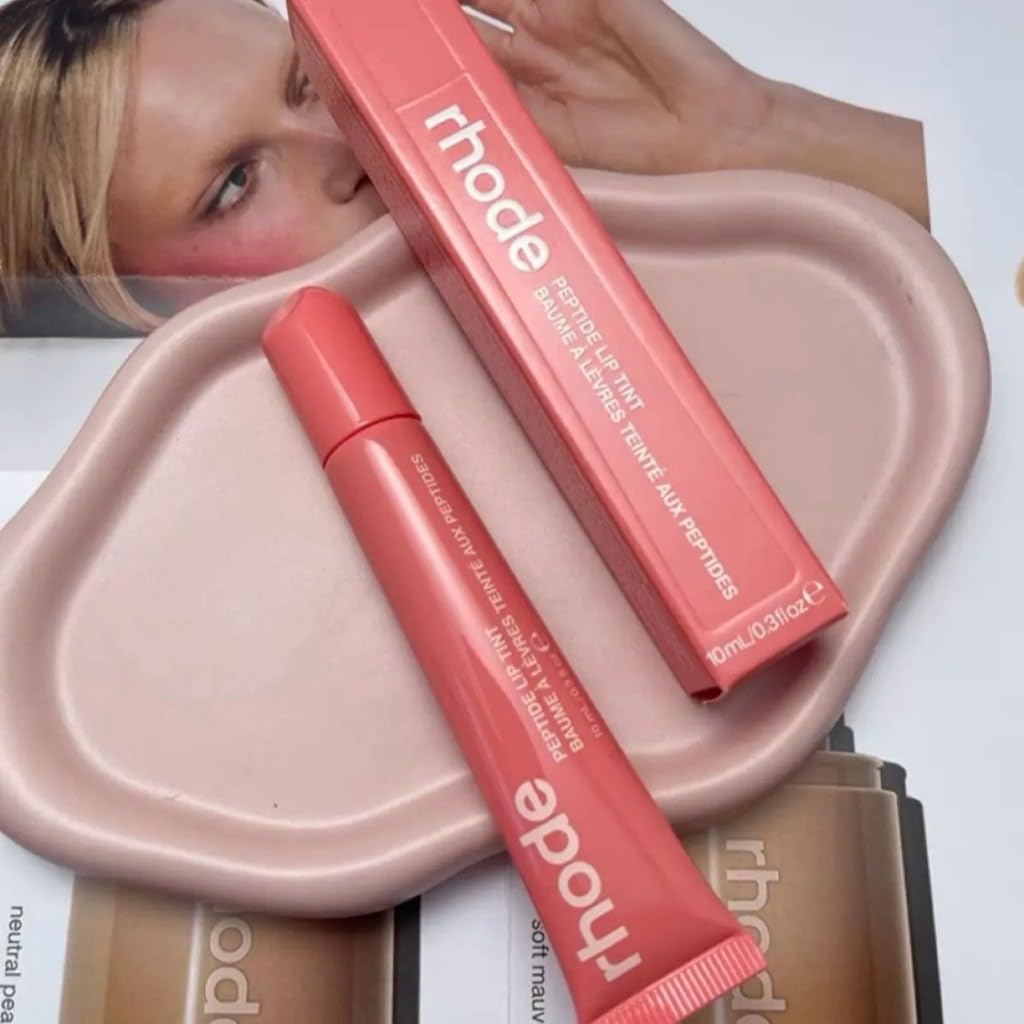 Rhode Guava Spritz summer shade palette swatches beside Pocket Blush