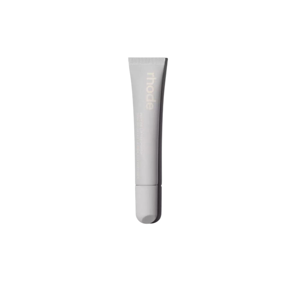 Rhode salted-carmel lip treatment packaging showcases premium lip care and hydration.
