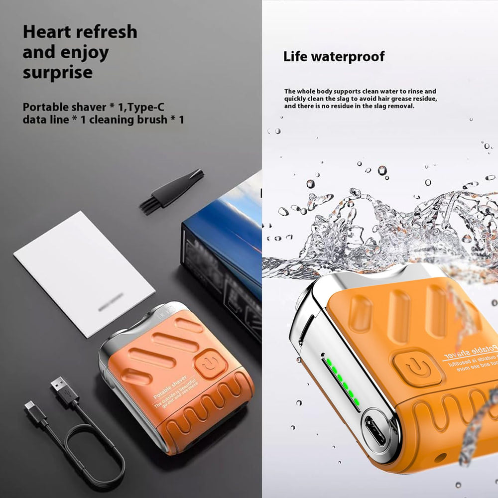 Rhycoma Skywortl Mini Shaver travel-companion showcases compact design for trips.