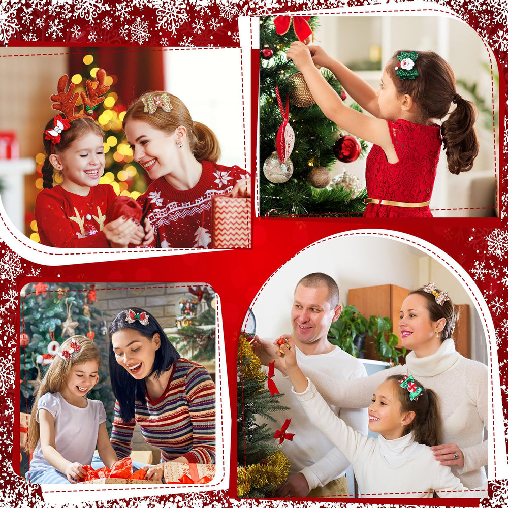 Riceshoot Christmas bow clip assorted designs offer versatile festive ornament options