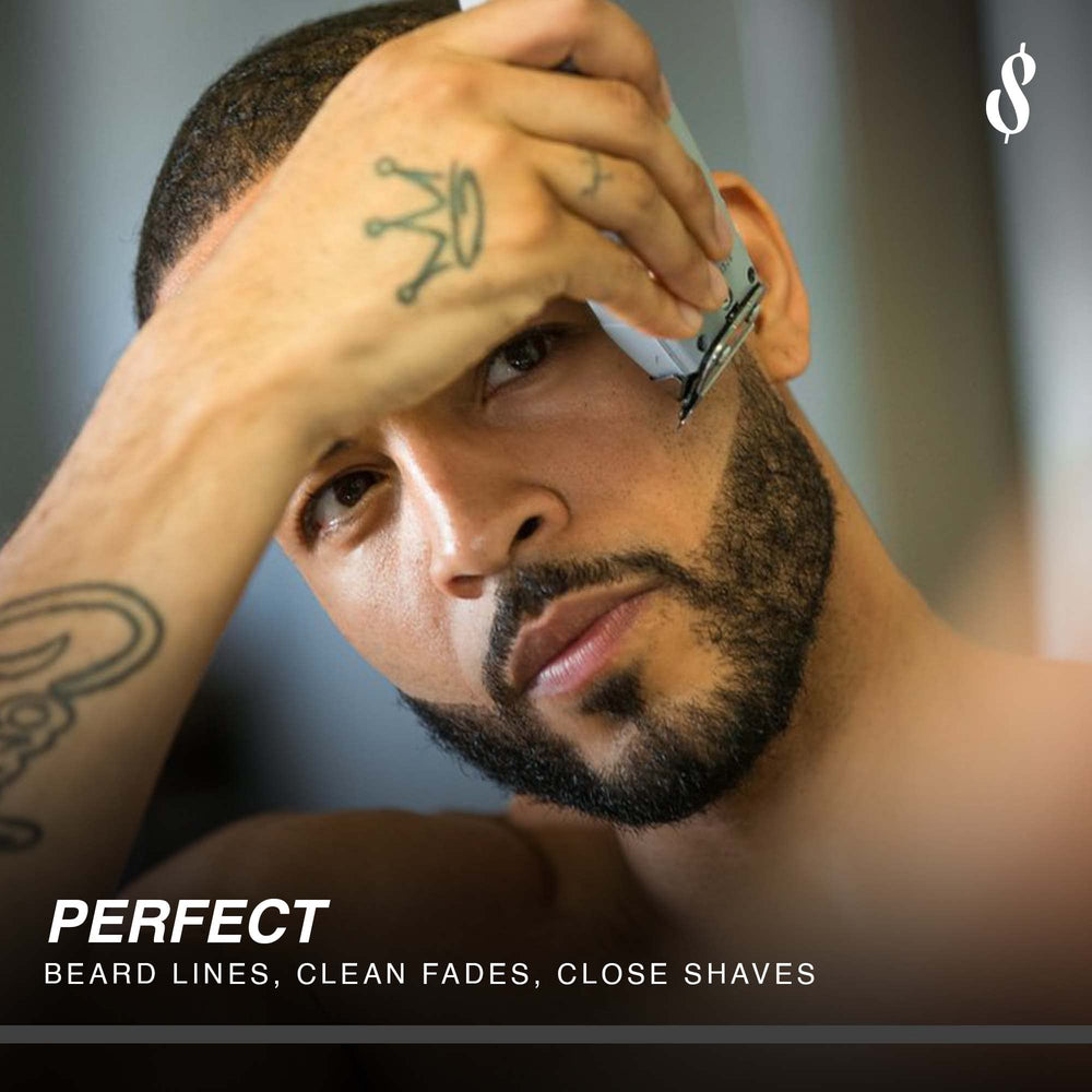 The Rich Barber diamond stone sharpening detail highlights instant blade refresh.