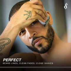 The Rich Barber diamond stone sharpening detail highlights instant blade refresh.