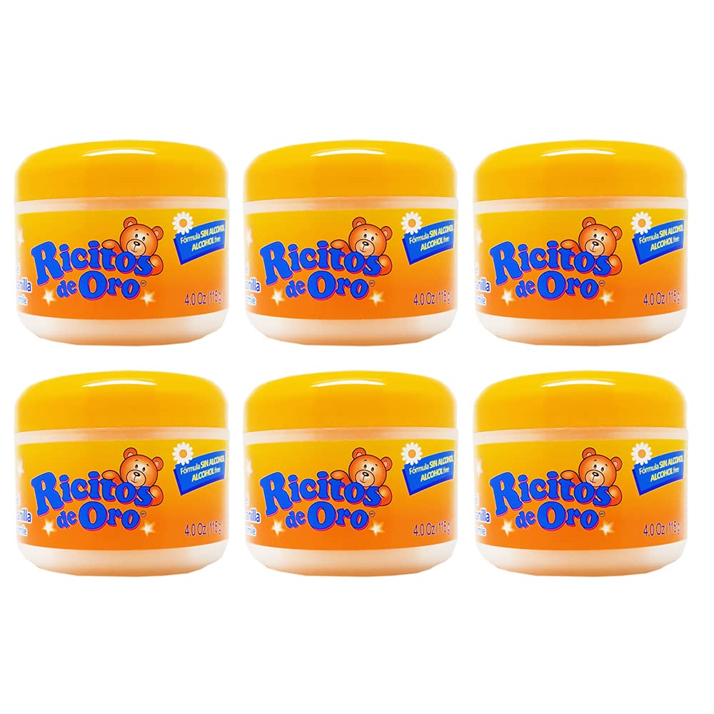 Ricitos de Oro Chamomile Styling Gel bottle pour for gentle daily baby hair styling