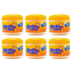 Ricitos de Oro Chamomile Styling Gel bottle pour for gentle daily baby hair styling